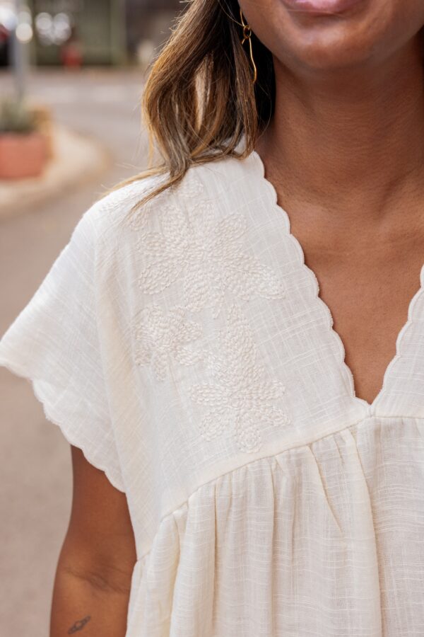 Robe bohème écru – Image 2