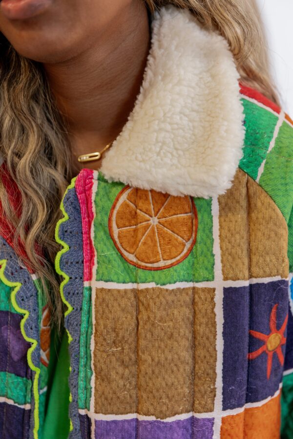 Veste fourrure coloré – Image 5