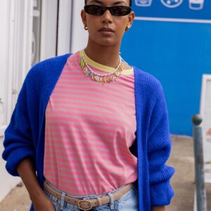 Tshirt rayé rose&toffee